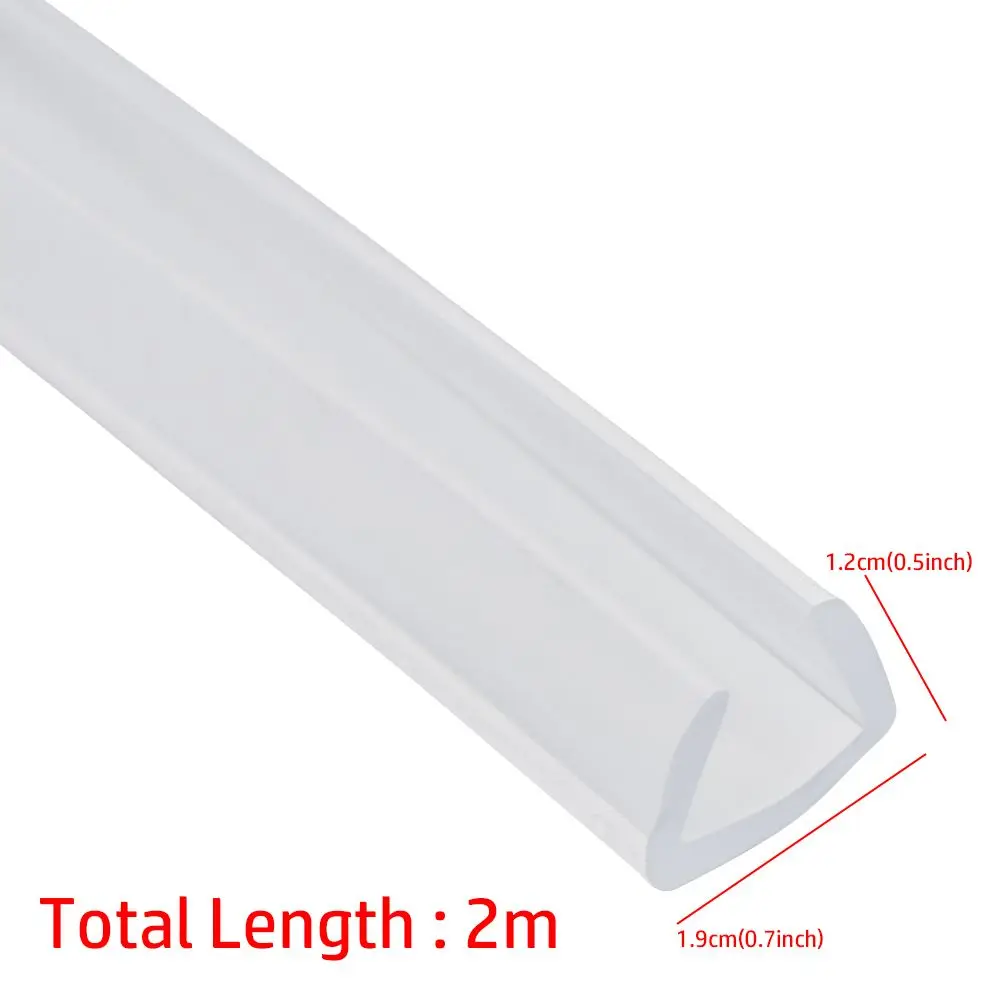 Useful Multiple Size Rubber Weatherstrip Shower Door Sealing Tape Edge Guard Strip Edge Banding Tape Glass Protector Trim