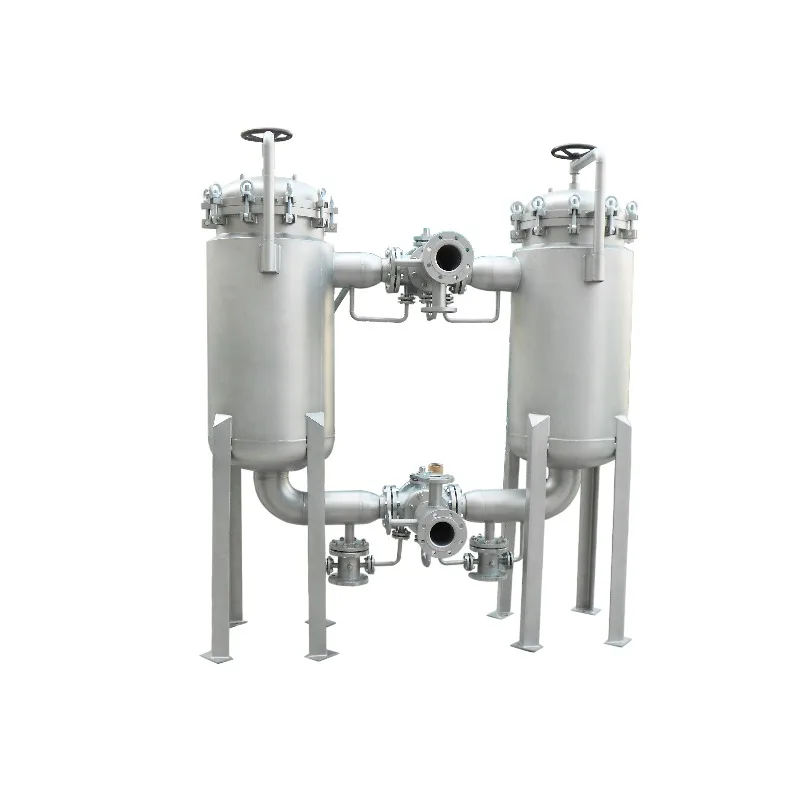SLOT Auto Self-Cleaning Stainless Steel Pressure Vessel 500L/HR 0.5um Precision Water Treatment Filters ISO9001 Certified 8 Bags