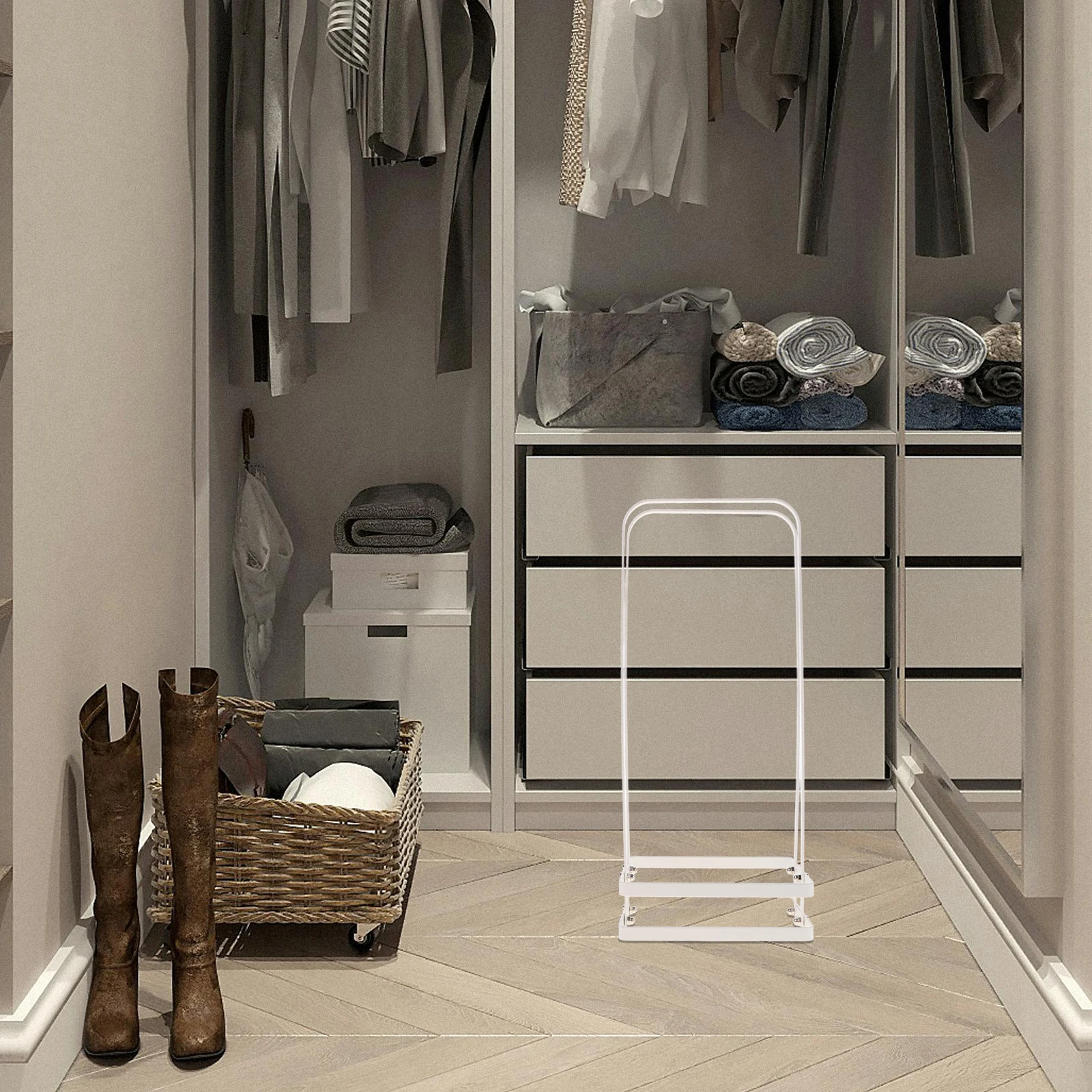 

Hanger Storage Rack Clothes Hangers St Folding Holder Iron Stacker ganizer Travel Racks Space Saving Balcony Washer