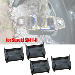 4x Left Right Car Door Check Strap Repair Kit Stopper Damping Clip For Suzuki SX4 I-II 2006 2007 2008 - 2017 For Fiat Sedici