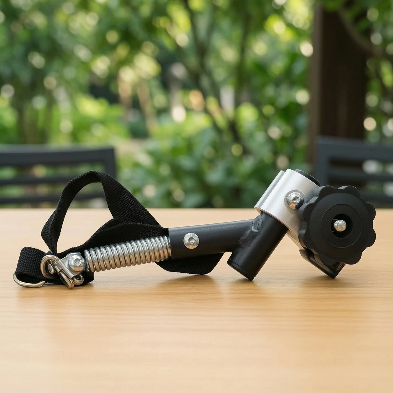 Bike Trailer Hitch with Clamp Aluminum Alloy Trailer Connector with Strap Hardware Black Heavy Duty for Cyclists