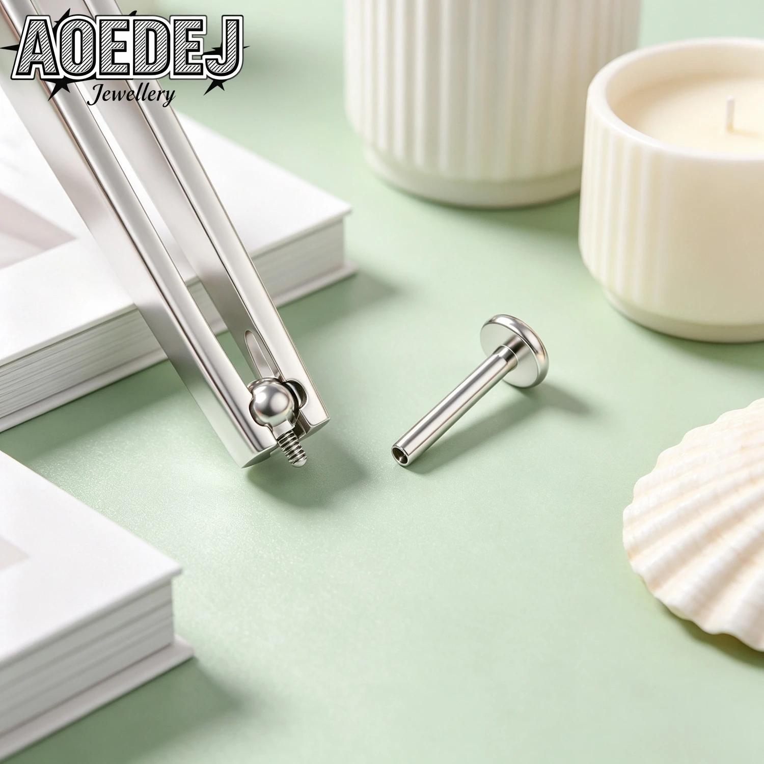 AOEDEJ 1-3PCS/LOT Stainless Steel Piercing Grab Tools Ear Lip Studs Top Grasping Tweezers Silver Color Puncture Specific Forceps