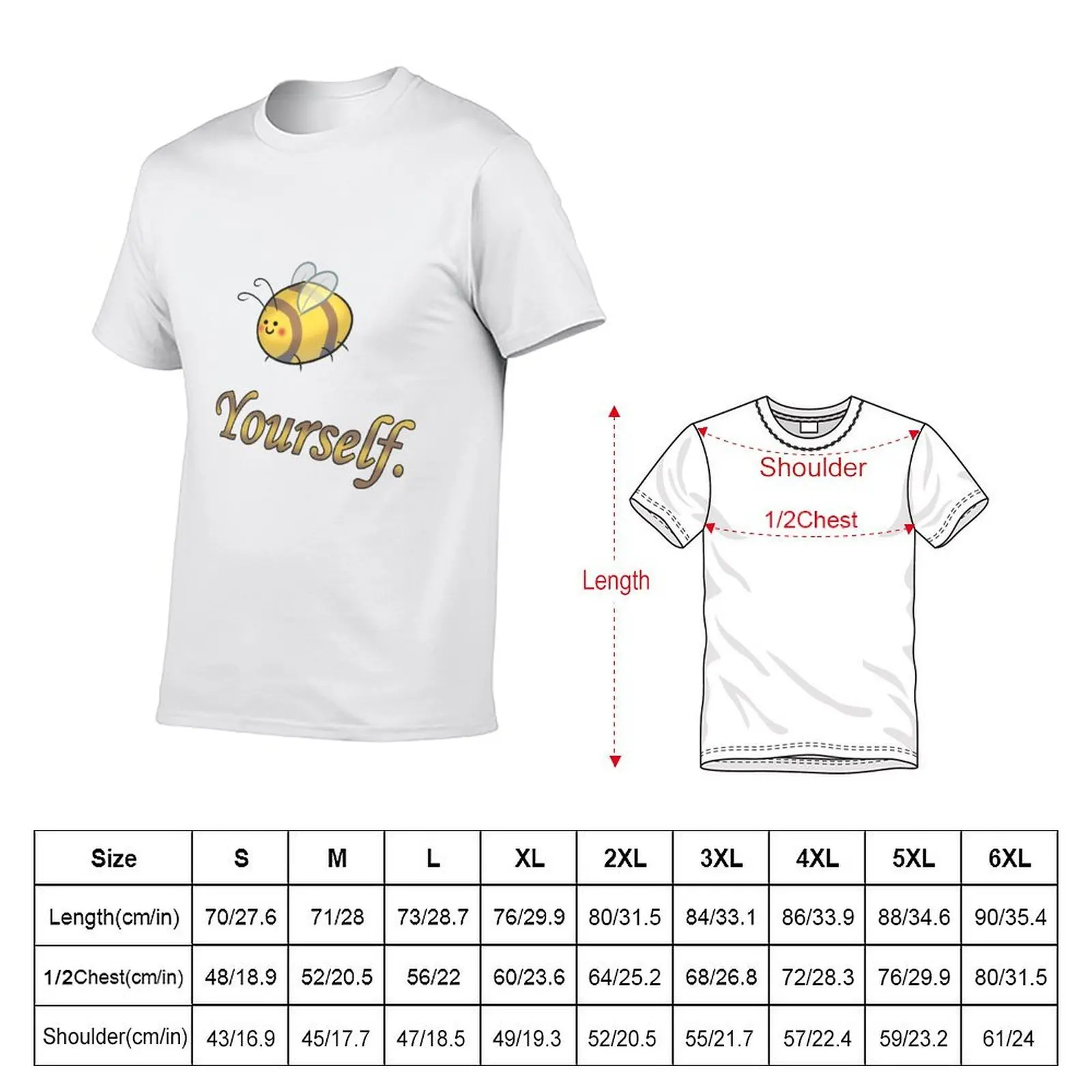 Bee yourself T-Shirt Urban Style Casual Short Sleeve Top