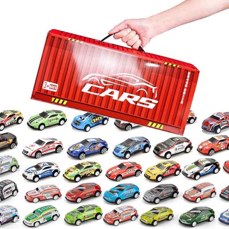 48pcs alloy cars, racing car models, children's toy cars, tin cars, racing car models, classic car models, Christmas g