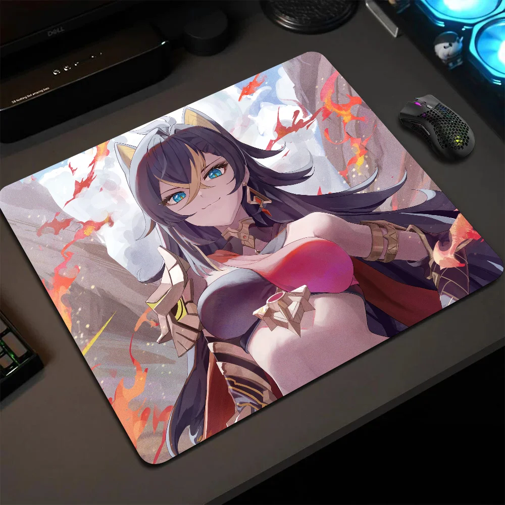 

Dehya Genshin Mousepad Small LockEdge Mouse Pad For Gamers Computer Desk Pad Rectangular Anti-slip Rubber