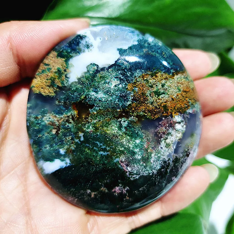 Natural Stone Ocean Jasper Crystal Palm Room Decor Feng Shui Ornament And Spiritual Meditation Reiki Witchcraft Healing Crystals