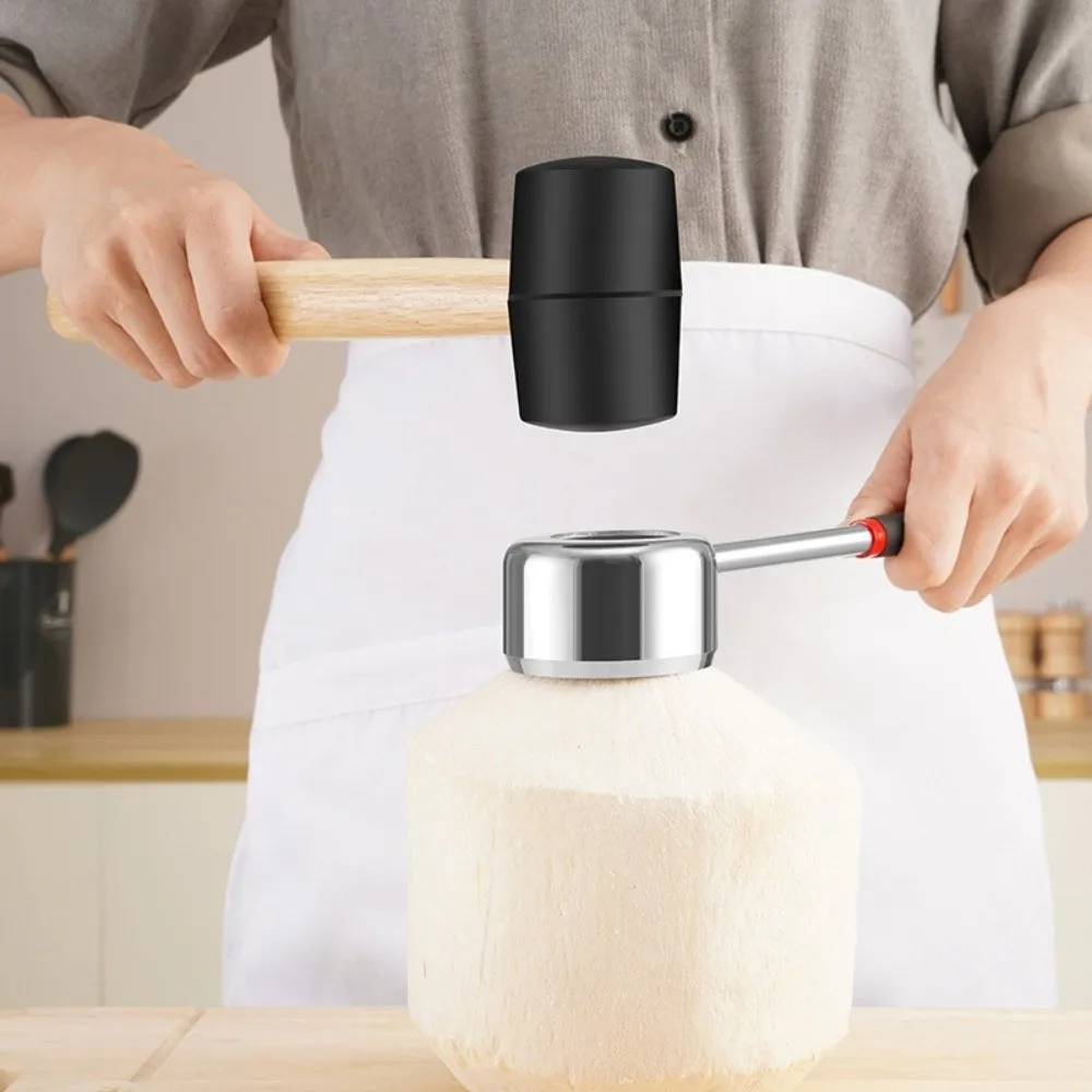 

A Set Stainless Steel Coconut Opener Durable Multifunctional Coconut Meat Planer Portable Coconut Opener Tool Home Use