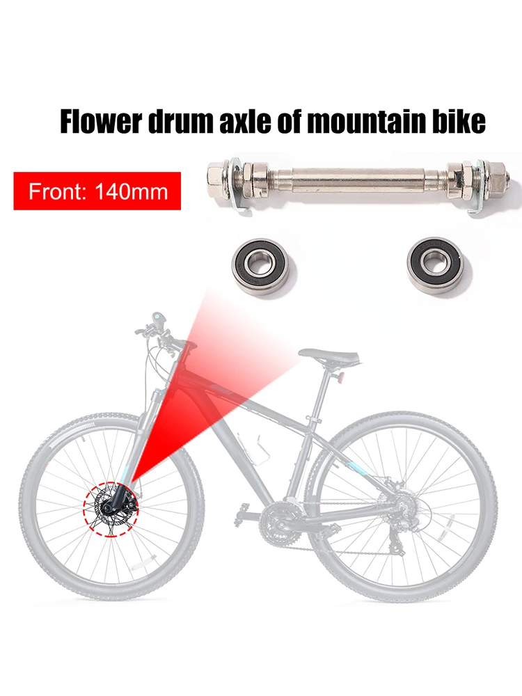 AliExpress Bicycle Wheel Hub Axle Shaft Front Rear 6000 Bearing Mountain Bike Front/Rear Axle Lever Repair Tool Accessories
