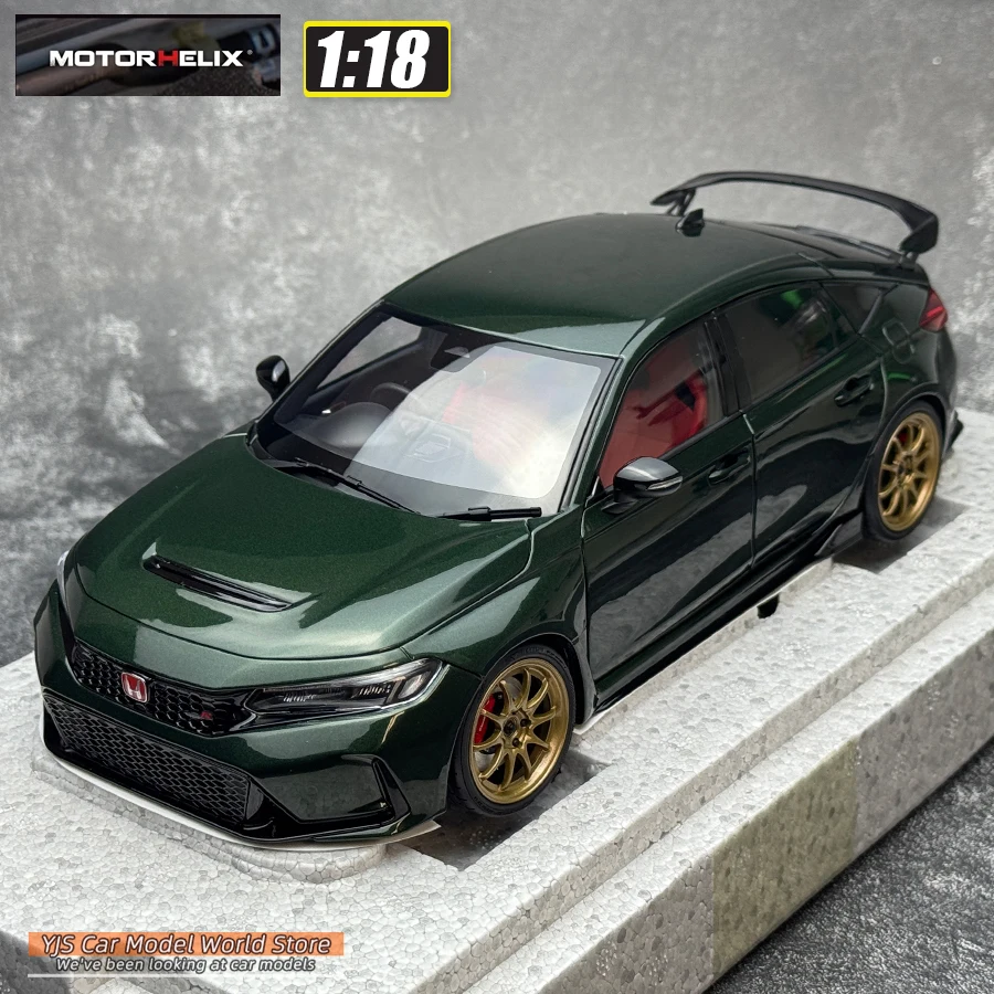 Motorhelix 1:18 MH Honda FL5 Civic tipo R modelo de coche deportivo decoración estática colección de regalos de vacaciones