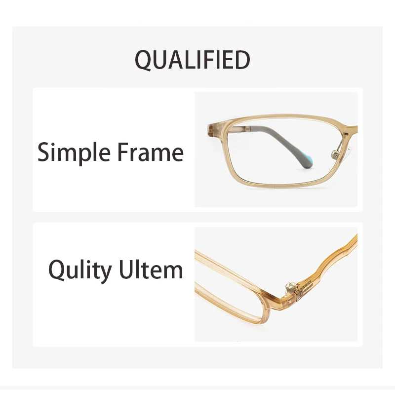 Safe Square Eyewear Super Light Optical Frame Can Equip Myopia Glasses PPSU Ultem Spectacles Small Face Eyeglasses