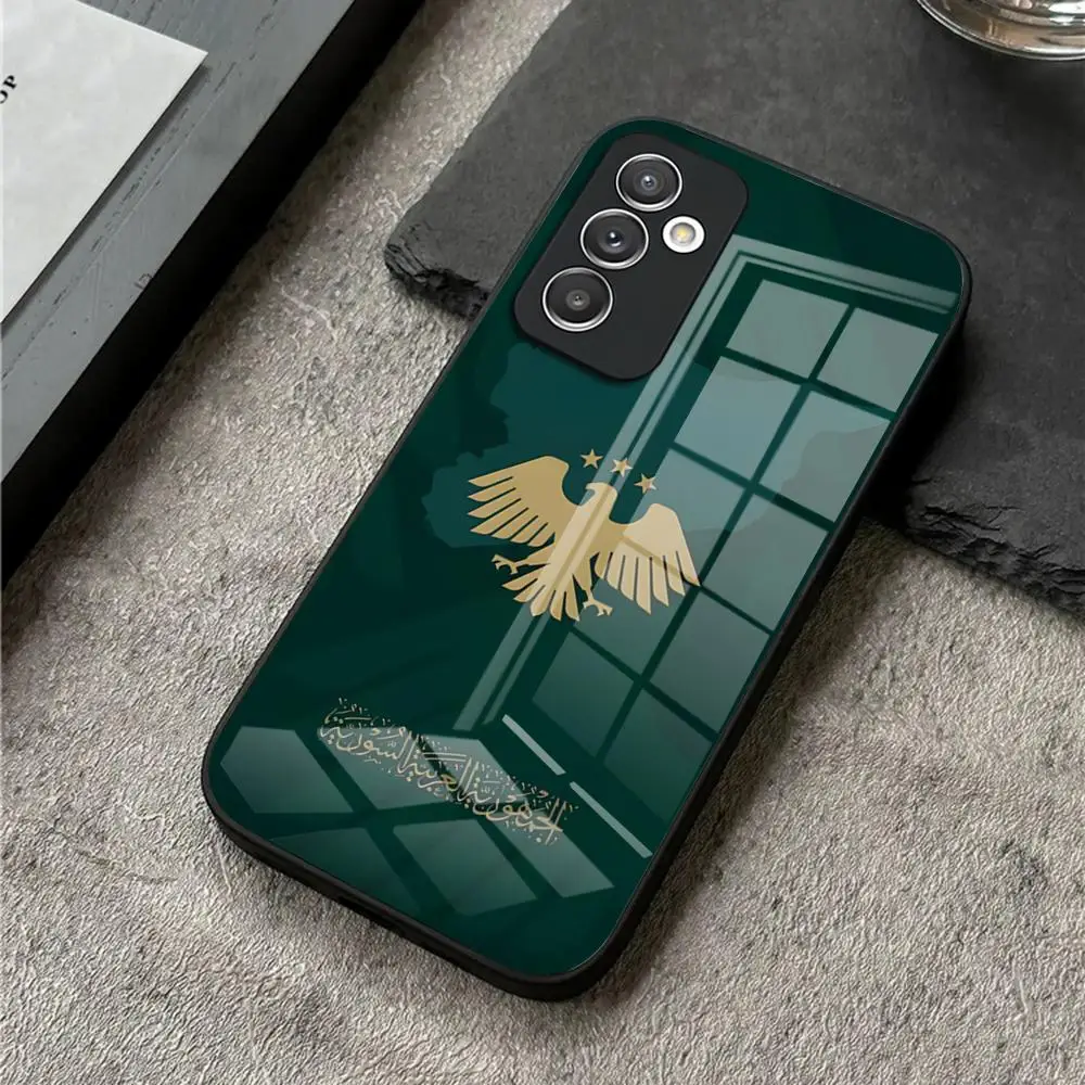 Syria Syrian Arab Republic Passport Phone Case For S25 Ultra Samsung S23 Fe S24 S22 S20 S21 Plus A54 A34 A53 A16 Glass Cover view 4