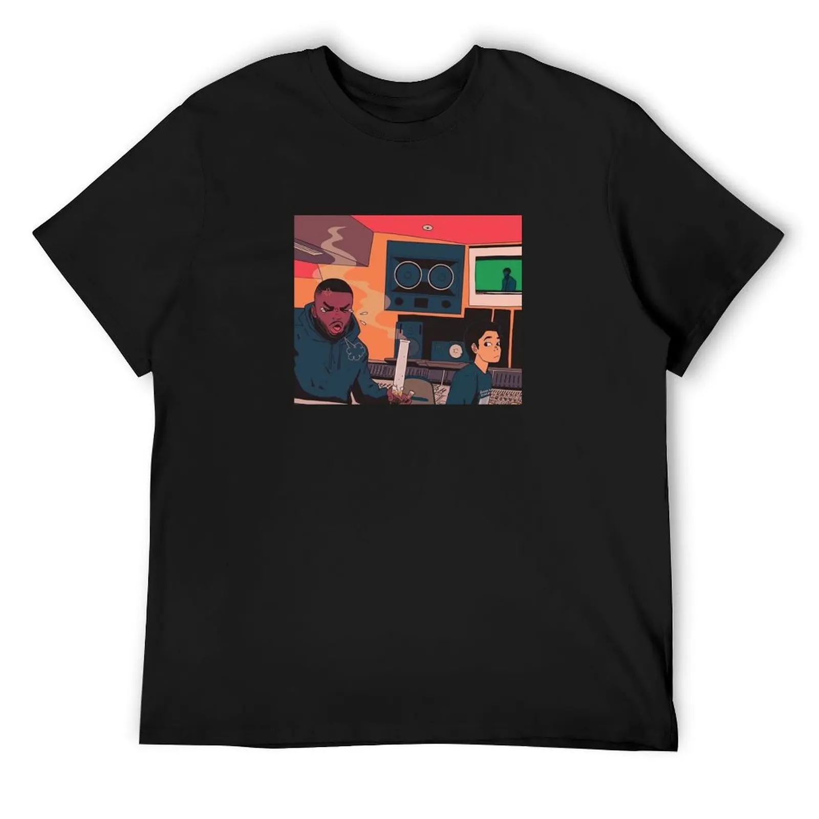 Isaiah Rashad Cartoon Design T-Shirt shirts graphic tees blacks mens workout shirts