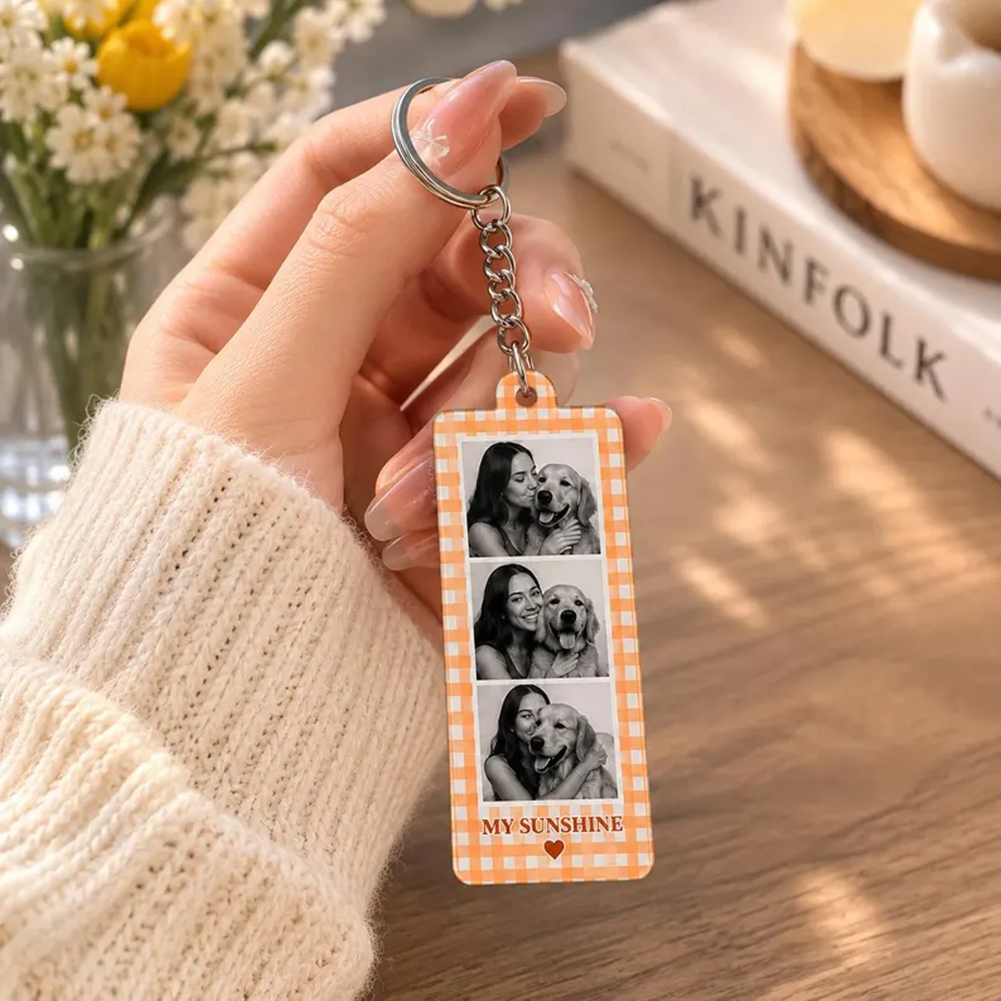 Personalized Photo Frame Keychain