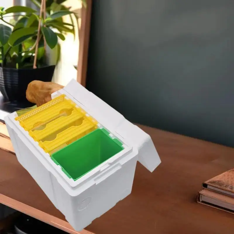 Pollination Box-Queen Bee Breeding Box Bee Mating Box Foam Bee Hive Box Beekeeper Garden Pollination Breeding Case Beekeeping