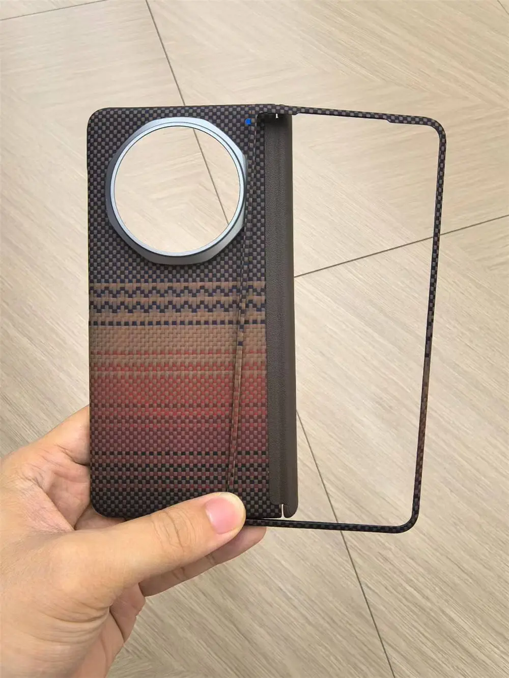 

Genuine Real Aramid Carbon Fiber Magsafe Case For Vivo X Fold5 Hinge Protective Hard Cover