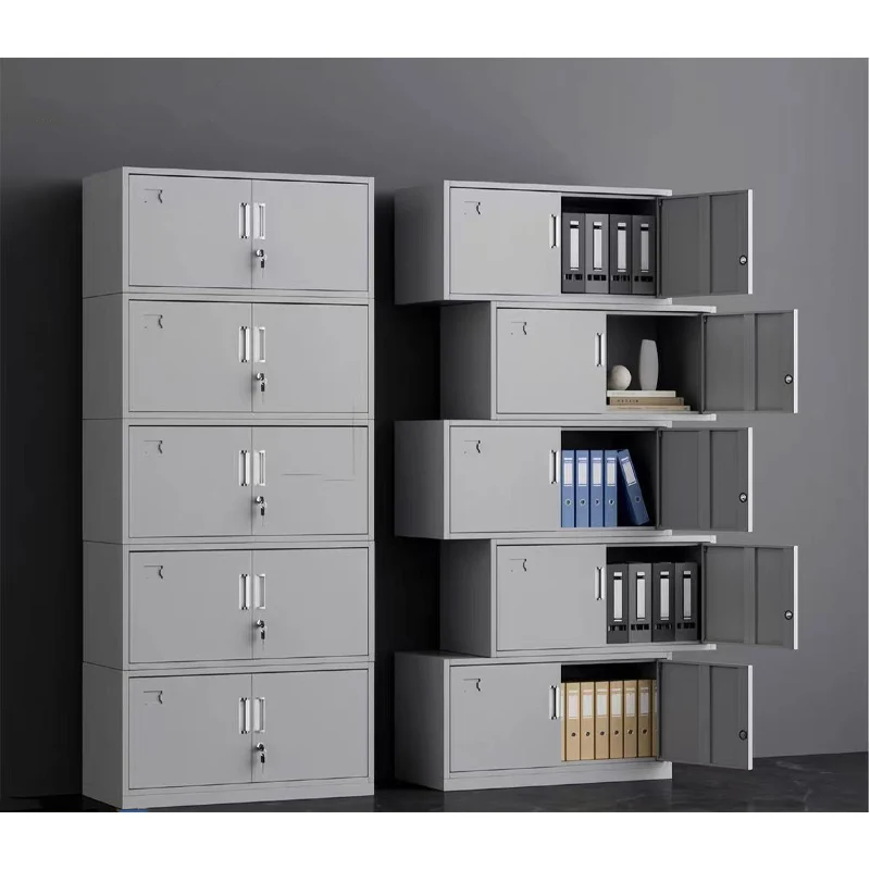 File Cabinets Steel Metal Multi-storey Office Lockers With Locking Doors Heavy Duty Shelves Large Capacity File Cabinets