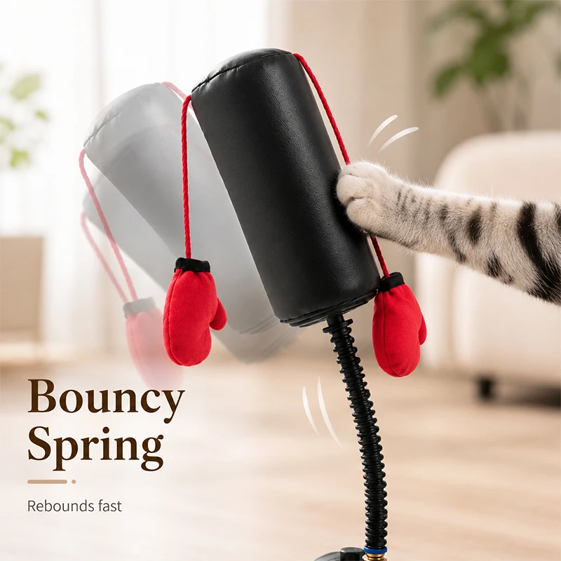 Cat Boxing Toy Multifunctional Cat Entertainment Game For Boxing And Self-relaxation Interactive Cat Toy Fun And Relaxation Toy