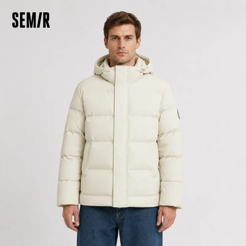 

Semir Down Jacket Men 2025 Winter New Hooded Mid-Length Thick Versatile Coat