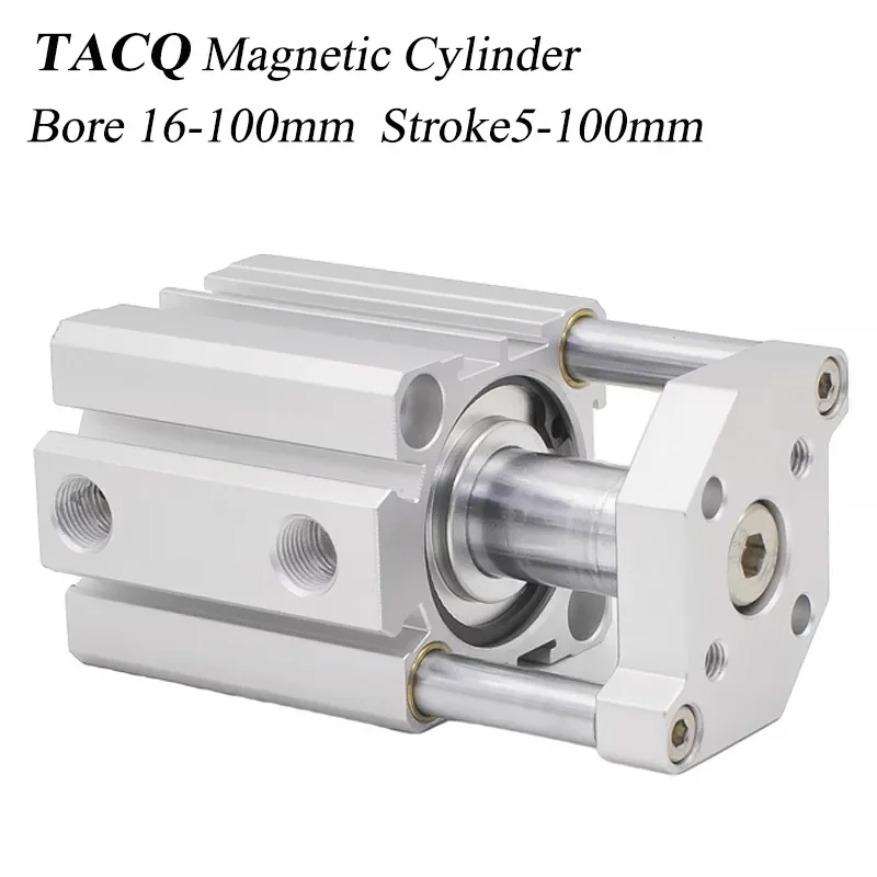 HLH TACQ 40/50/63/80/100X50/60/70/75/80/100-S TACQ Pneumatic Cylinder With Magnet Thin Three-axis Three-rod With Guide Rod Cylin