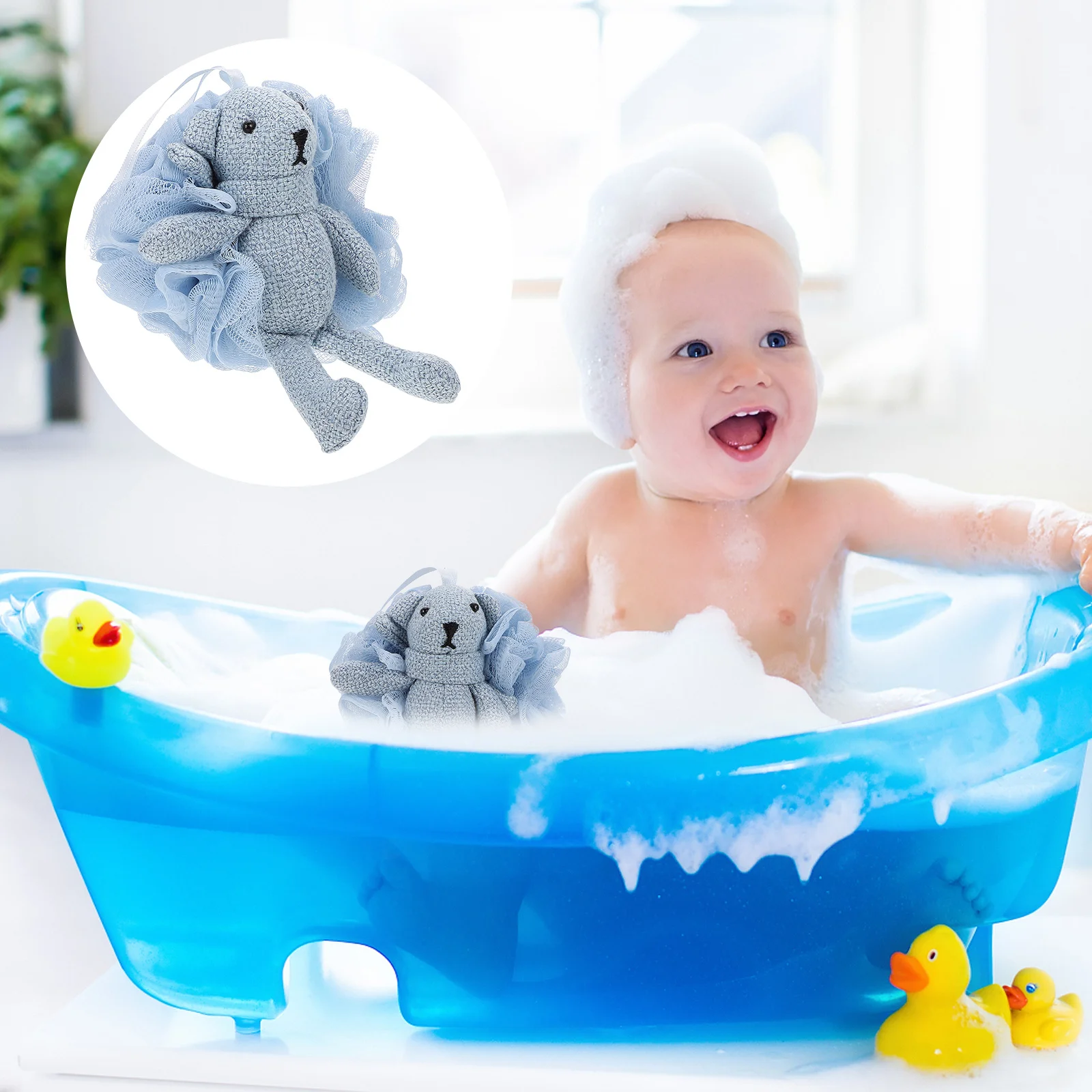 

1Pcs Cartoon Bath Shower Ball Soft Exfoliating Mesh Pouf Relaxing Shower Sponge Deep Clean Body Scrubber Bath Ball