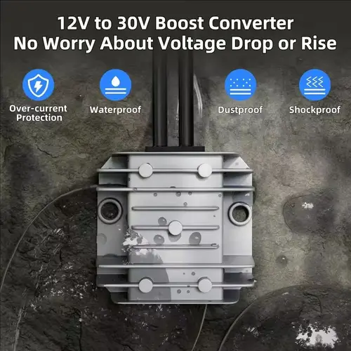 Imagen 2 del producto Cable de elevador de energía de 12V/24V a 30V3.5A con cable CC para accesorio de herramienta eléctrica Mini Starlink