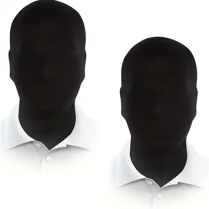 1 szt. Nowa Pełna Maska Czarno-Biała Kaptur Rekwizyt Cosplay Kostiumy Halloween Dorosły Dzieci Karnawał Przebranie Akcesoria Duch