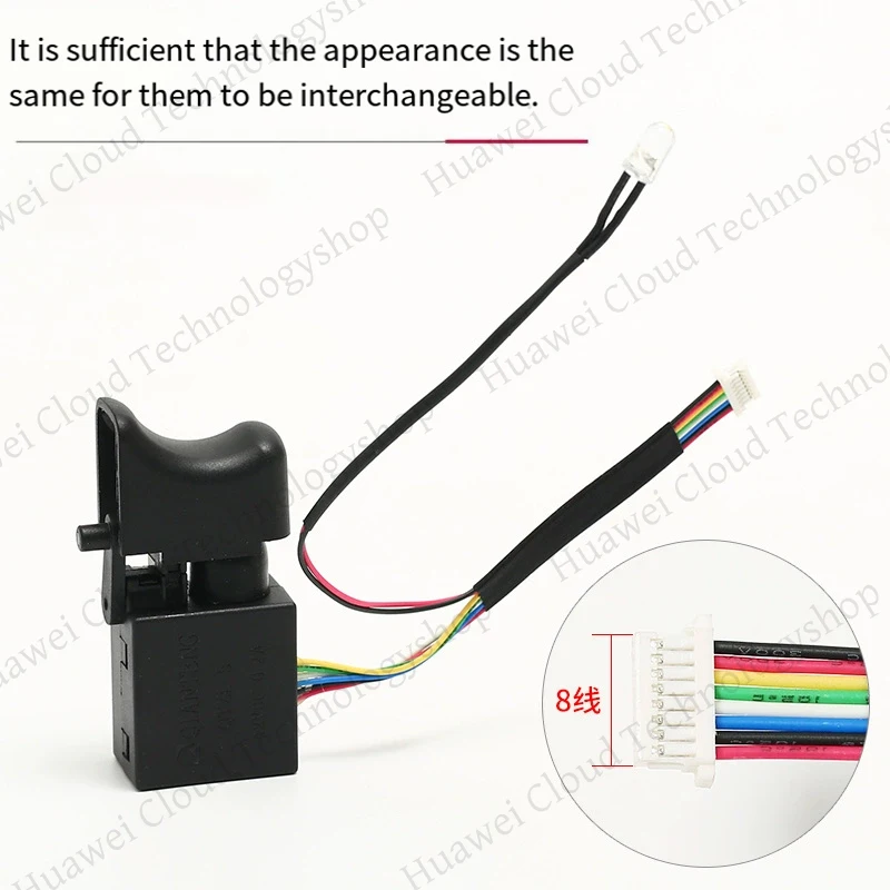 7.2-24V Trapano Elettrico Antipolvere Controllo della Velocità Pulsante Interruttore A Trigger FA2-16/1WEK Chiave Brushless Cordless Trapano Interruttore