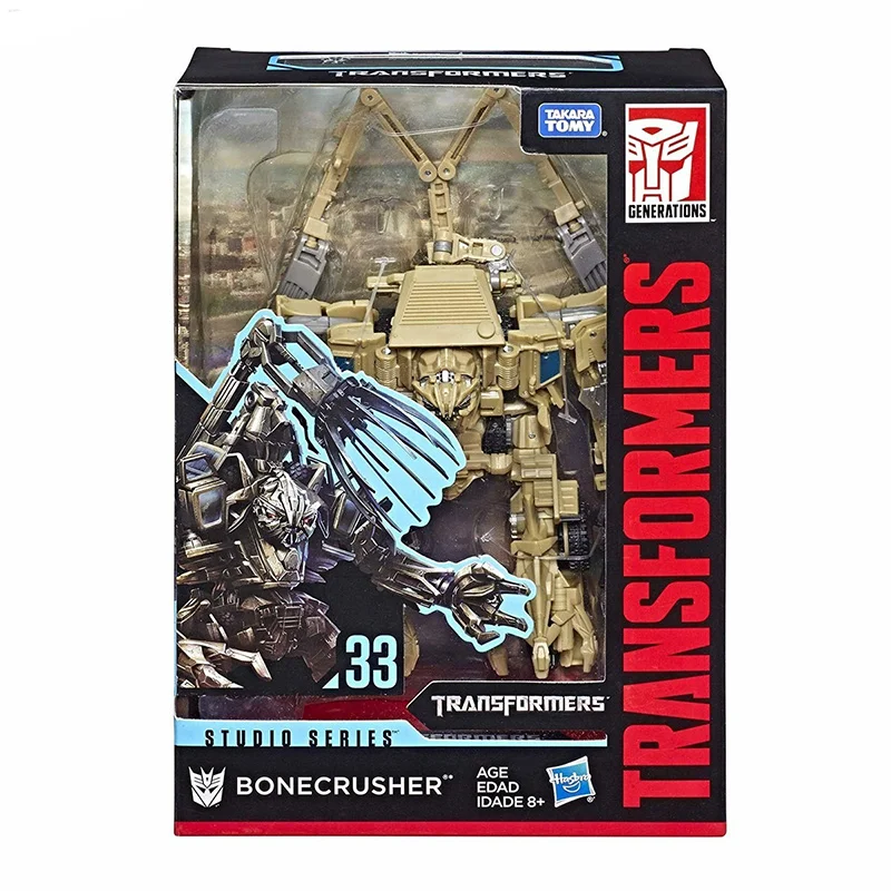 Hasbro Transformers Studio Series SS33 Bonecrusher 18Cm Voyager Class Anime Original Action Figure Model Toy Gift Collection