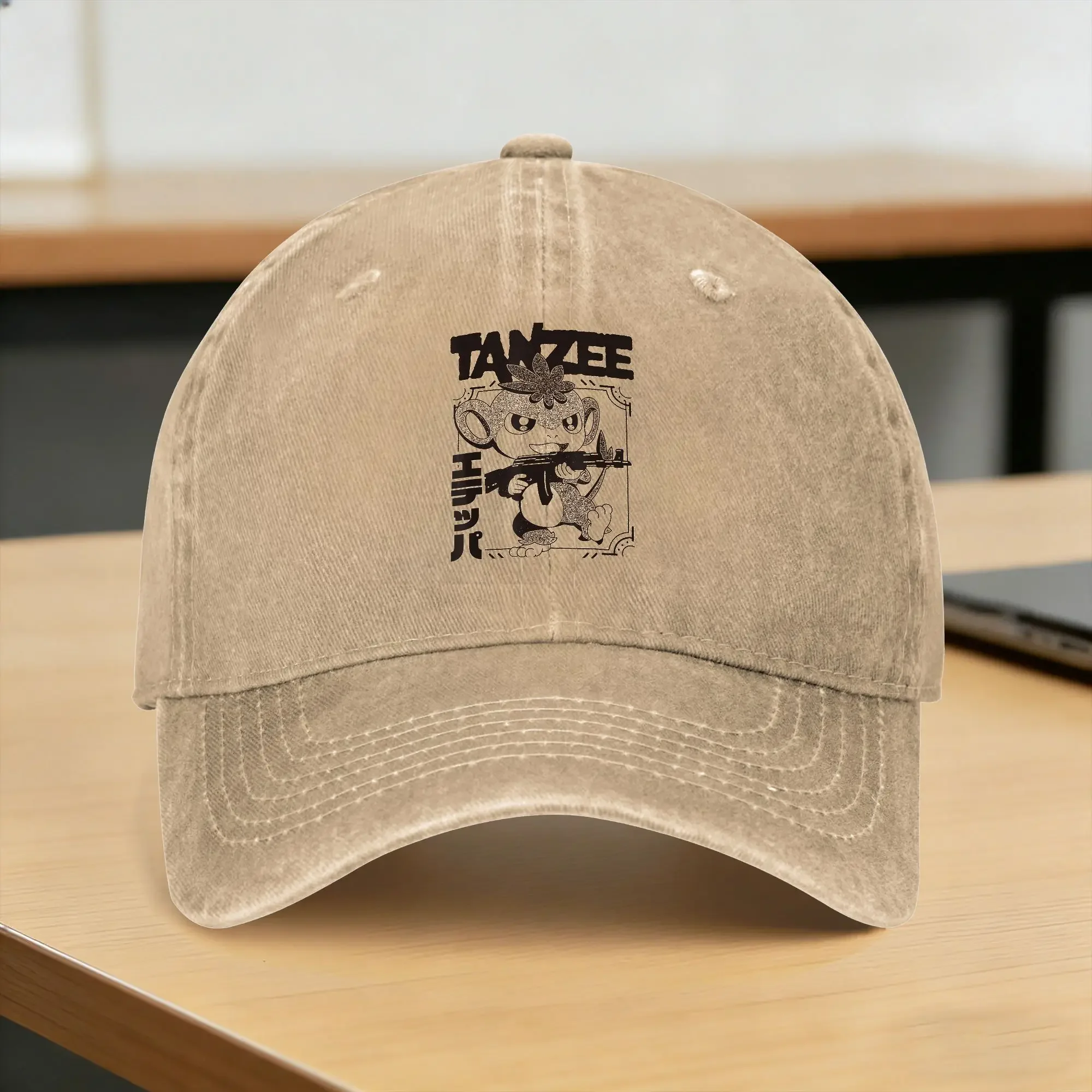 Black And White Tanzee Attack Pose Palworded Game Casual Baseball Cap For Unisex-Teens Summer Hunting Camping Hip Hop Hats Gift