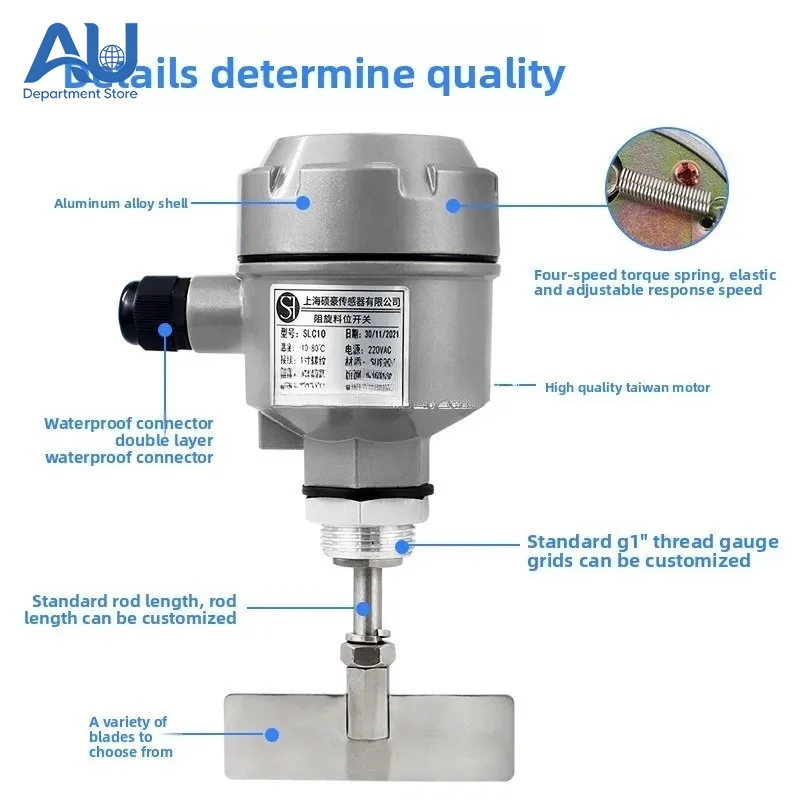 Rotary Resistance Level Switch, Rotary Resistance Level Gauge, Control Alarm, High-Temperature Explosion-Proof SR80/SE290