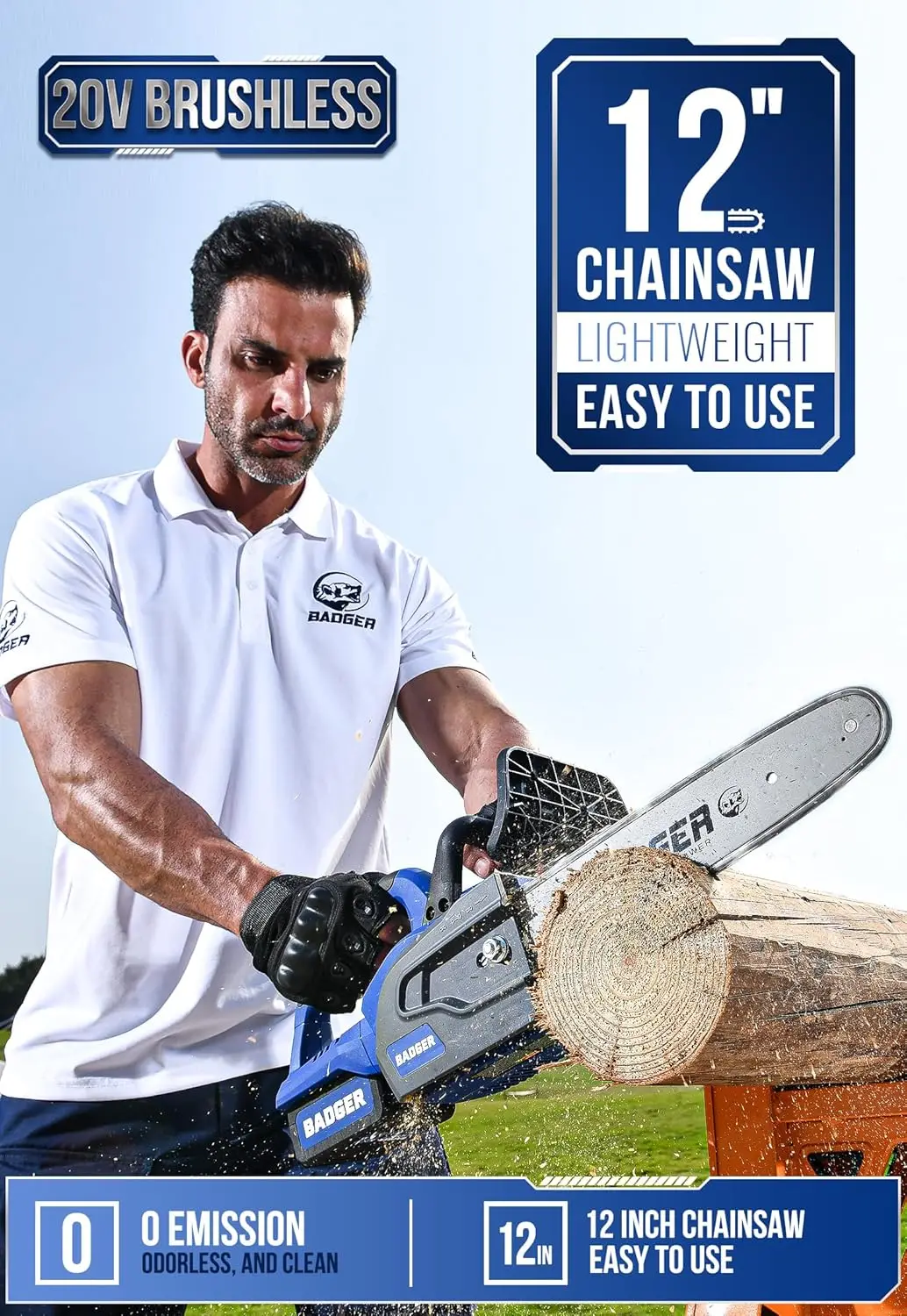 Electric Cordless Chainsaw 20V 12