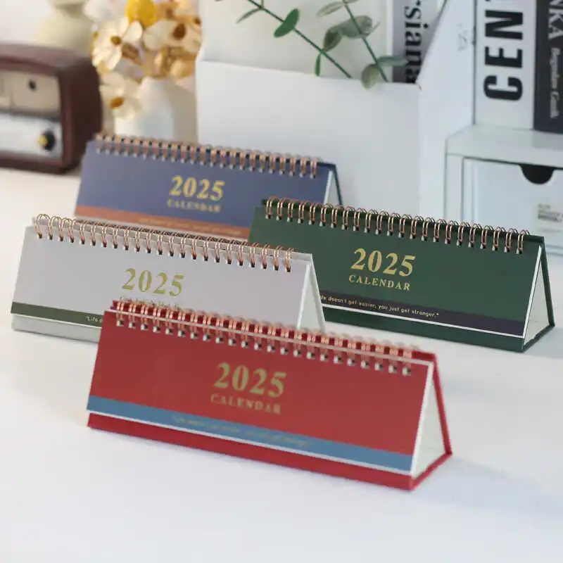 Simple 2024.07-2025.12 Desk Calendar To Do List Check In Daily Planner Time Manegement Schedule Organizers Desk Office Supplies