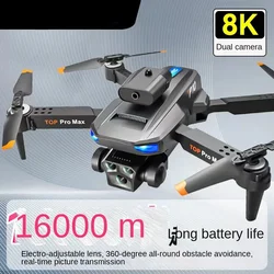 2024 P18 Drone 8K HD TripleCamera profesjonalny bezszczotkowy GPS optyczne pozycjonowanie przepływu składany quadcopter zabawki prezent zabawka