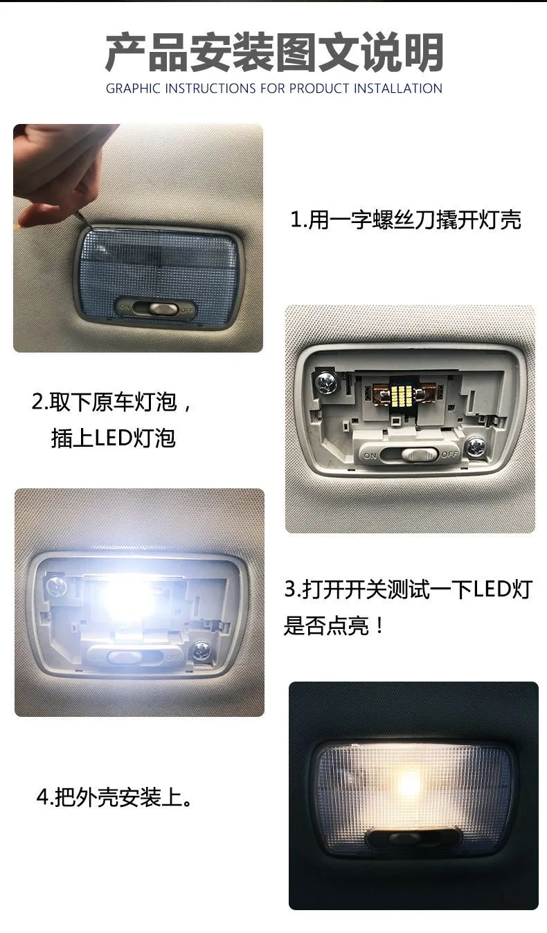 2 pcs Festoon 31mm 36mm 39mm 41mm High Quality Super Bright LED Bulb C5W C10W Car License Plate Light Auto Interior Reading Dome image 6
