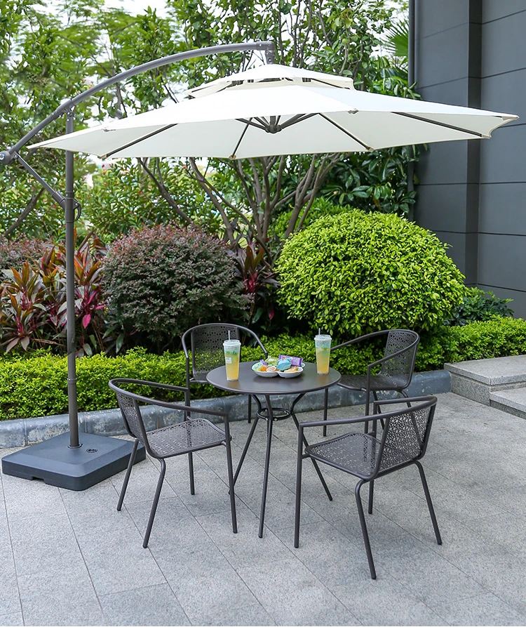 Outdoor sunshade, balcony, courtyard half, sun and rain protection, outdoor standing guard, Roman umbrella