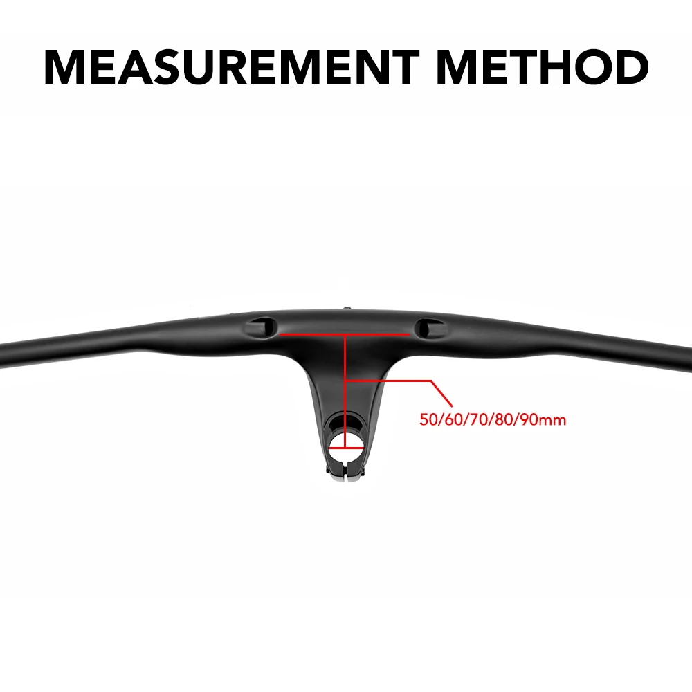 كابل داخلي ULLICYC قمرة القيادة المتكاملة من ألياف الكربون بالكامل -17 ° مقود كربون MTB 50 مم - 90 مم لـ MTB XC مع حامل #4