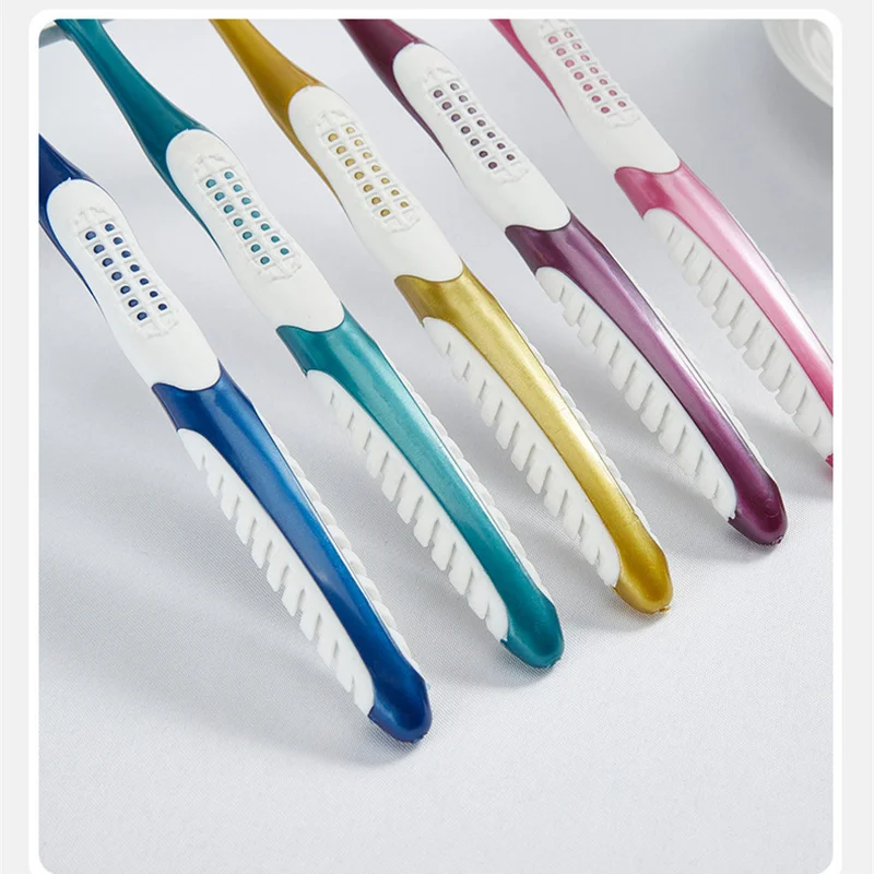 Toothbrush Whiten Tooth Super Hard Bristles Cross Remove Tongue Plaque Bacteria Coffee Stains Dental Care Teeth Brush Oral Care