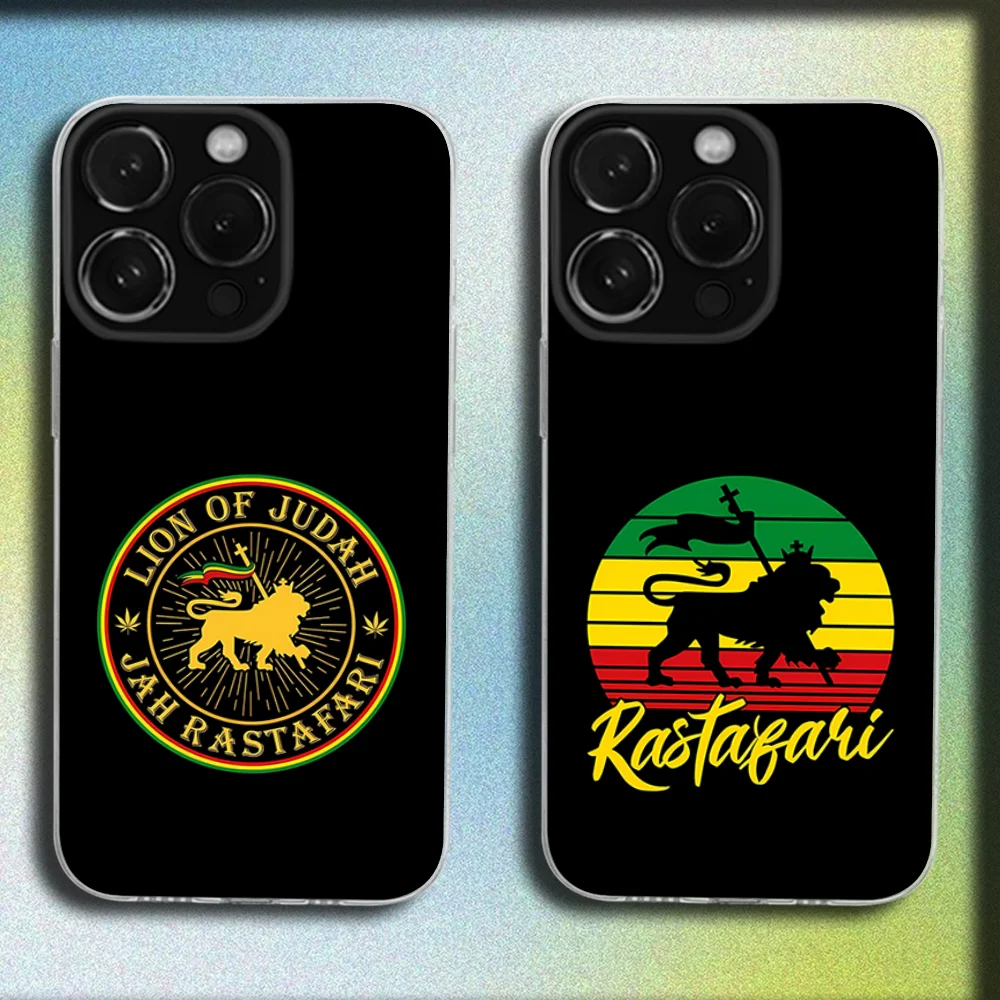 

Rastafari Lion Logo Flag Phone Case For iPhone 16,15,14,13,12,11 Plus,Pro,Max,XR,XS,Plus,SE,Mini Transparent Soft Cover