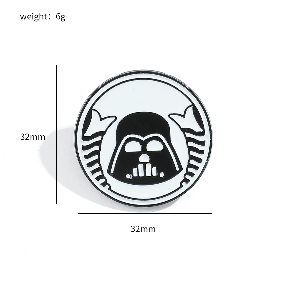 Star Wars Darth Vader Enamel Pin Disney Mickey Mouse Donald Duck StellaLou Metal Badge Brooch Kawaii Jewelry Accessories Gifts