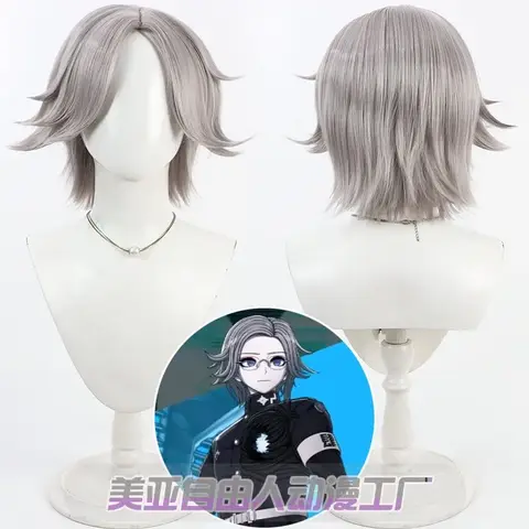 Anime The Hundred Line Yugamu Omokage Aotsuki Eito Cosplay Wig Halloween Party for Women Men Cos Synthetic Wigs