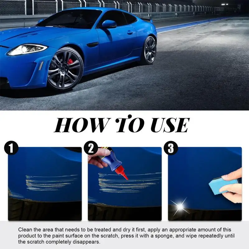 Automotive Paint Care Agent 100ml Car Scratch Remover Car Detailing Shiny Car Stuff Scratch Remover Restorer With Sponge Polish