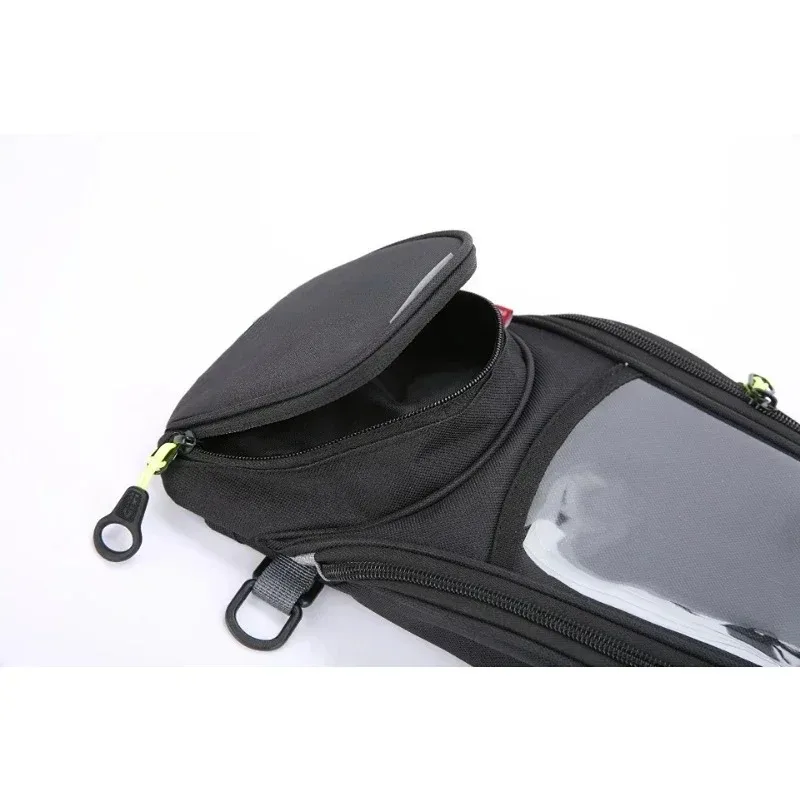 New Black Motorbike Bag Universal Strong Magnetic Navigation Fuel BagMotorcycle Tank Bag Saddle