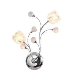 Creative Living Room Decorative Wall Light Modern Study Bedroom Bedside Crystal Lamps Simple LED Corridor Aisle Glass Wall Lamp