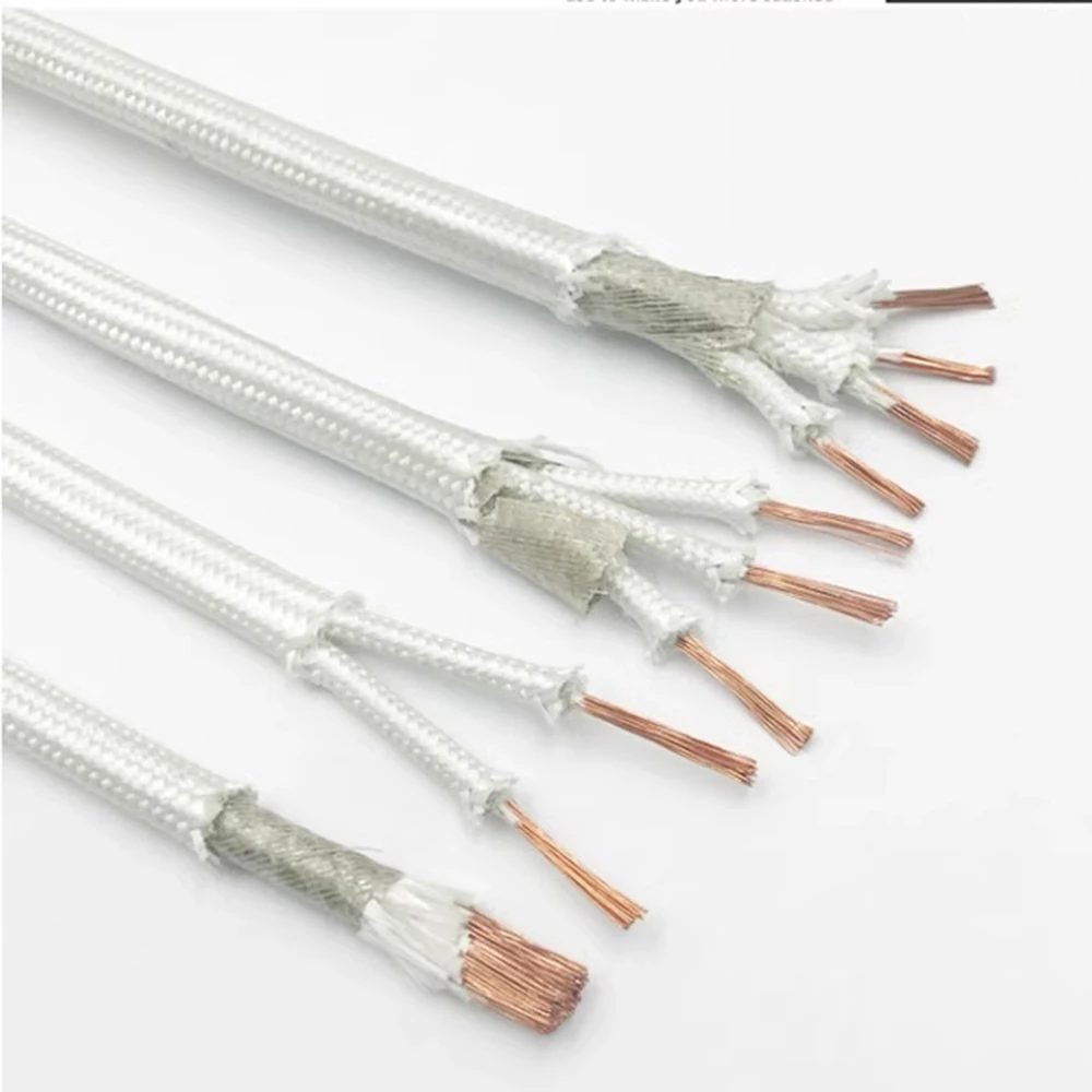 Mica High-temperature Wire Fire-retardant Twisted Pair of  2-core Oxygen-free Copper 500 ℃ Temperature-resistant Cable