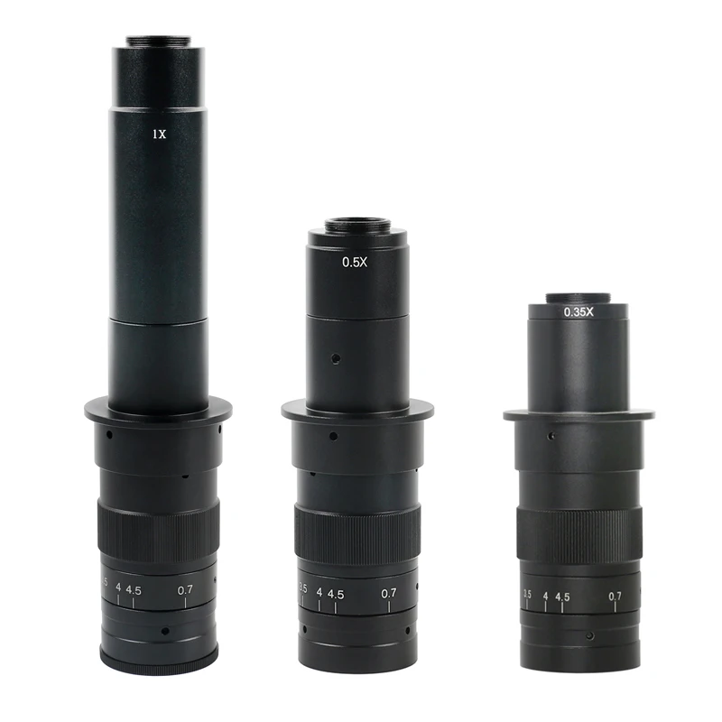 

Industrial LAB 120X 180X 300X Microscope Video Camera Adjustable Monocular Zoom C mount Lens Precision PCB BGA Phone Repair Lens