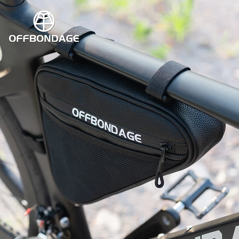 OFFBONDAGE Fahrrad Dreieck Tasche 1,5 L Fahrrad Front Rahmen Lenker Wasserdichte Radfahren Taschen Mountainbike Reparatur Werkzeuge Fahrrad Teile