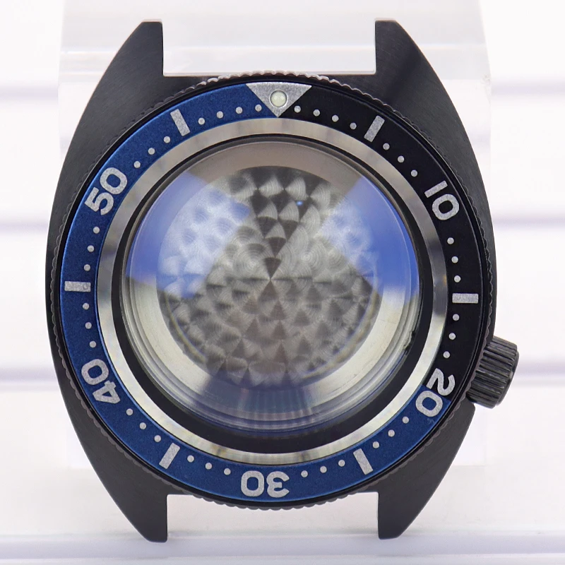 Black 41mm Men's Watch Case Watch Replacement Repair Parts Sapphire Crystal For Seiko NH35 NH36 NH34 NH38 Movements 28.5mm Dial