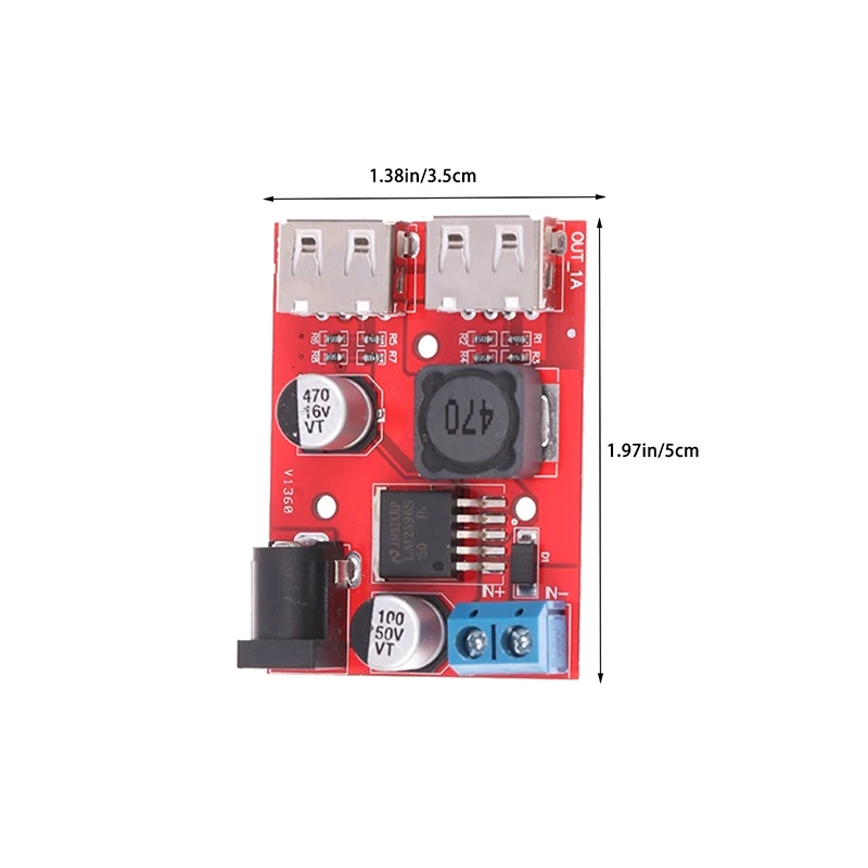 NEW DC 9V 12V 24V 36V To 5V 3A Double USB Charge DC-DC Step-down Converter Car Charging Solar 3A Voltage Regulated Power Module