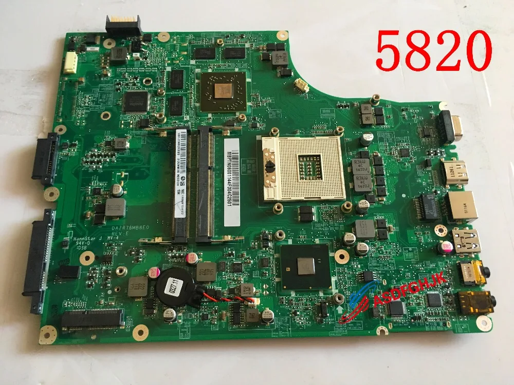 

Original MB. ptn06.001 mbptn06001 for acer aspire 5820 5820tg laptop motherboard dazr7bmb8e0 hm55 ddr3 hd5650 discrete graphics