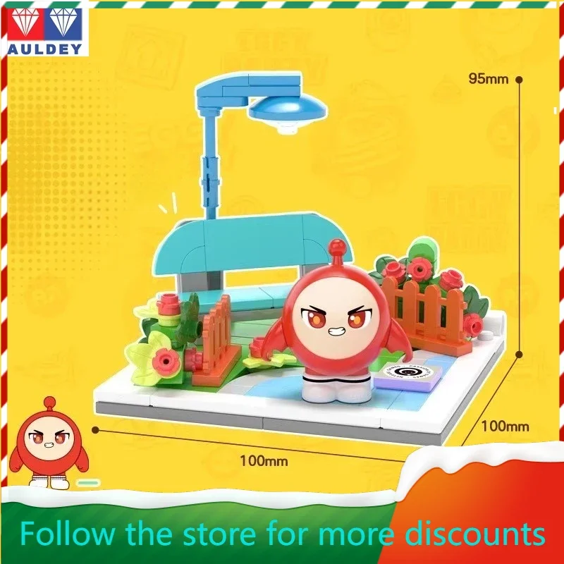 

AULDEY‌ Original Linked Egg Party Doll Sales Airport Scenery Building Series Mobile Phone Model Collection Gifts In Stock